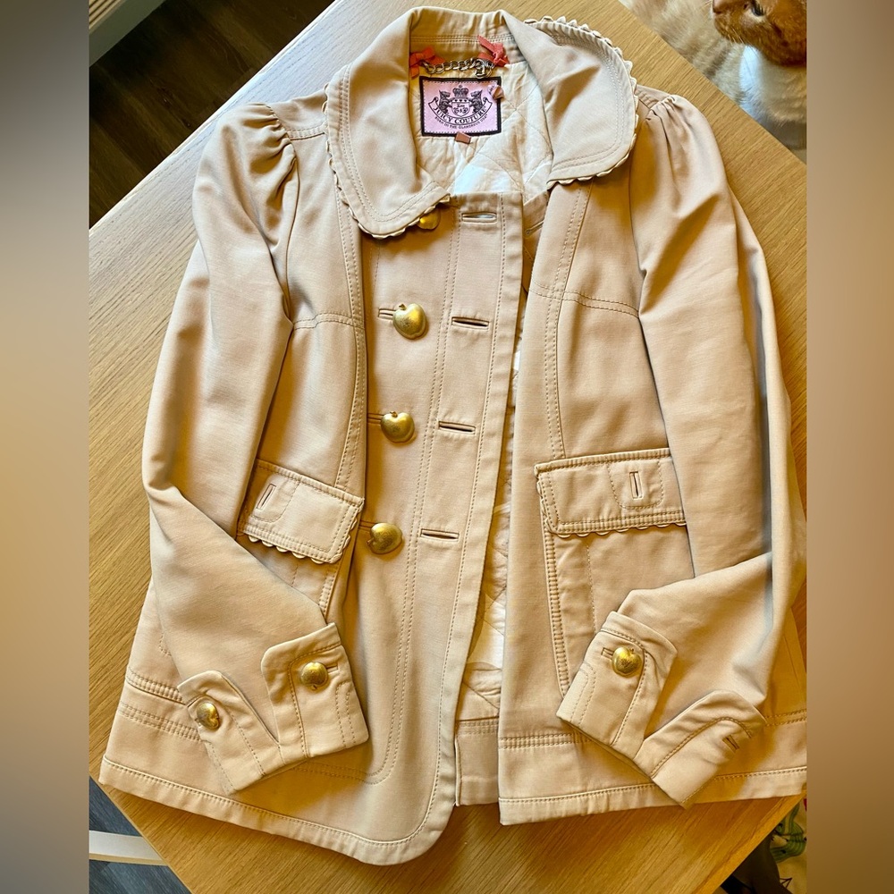 Juicy Couture apple button coat